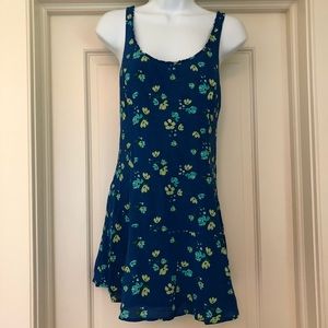 Blue Floral Hollister Dress XS